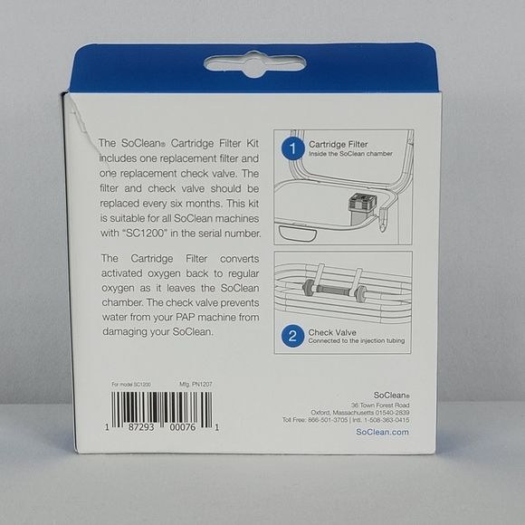 NEW SoClean 2 Cartridge Filter Kit Replacement Cartridge and Filter Check Valve - Picture 2 of 6